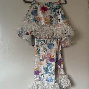 Two Piece Floral Tank and Pants Set